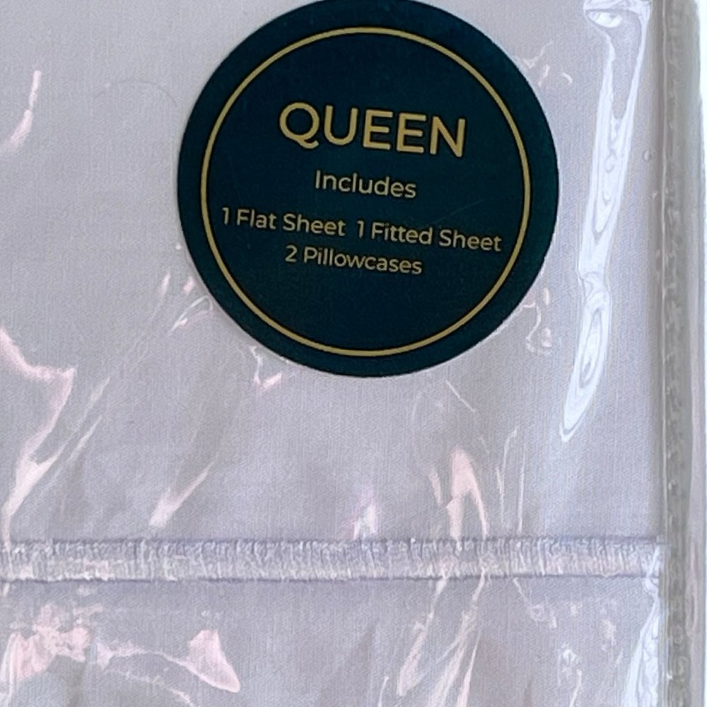 Mayfair HOTEL COLLECTION 100% Cotton QUEEN SIZE Sheet Set - double embroidered - Picture 5 of 5